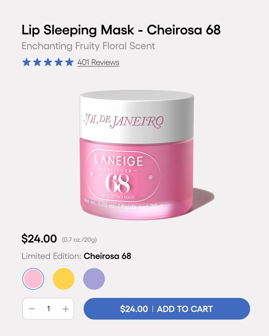 Laneige Leverages Sol de Janeiro Fragrance for a 24-Hour Drop - Image 1
