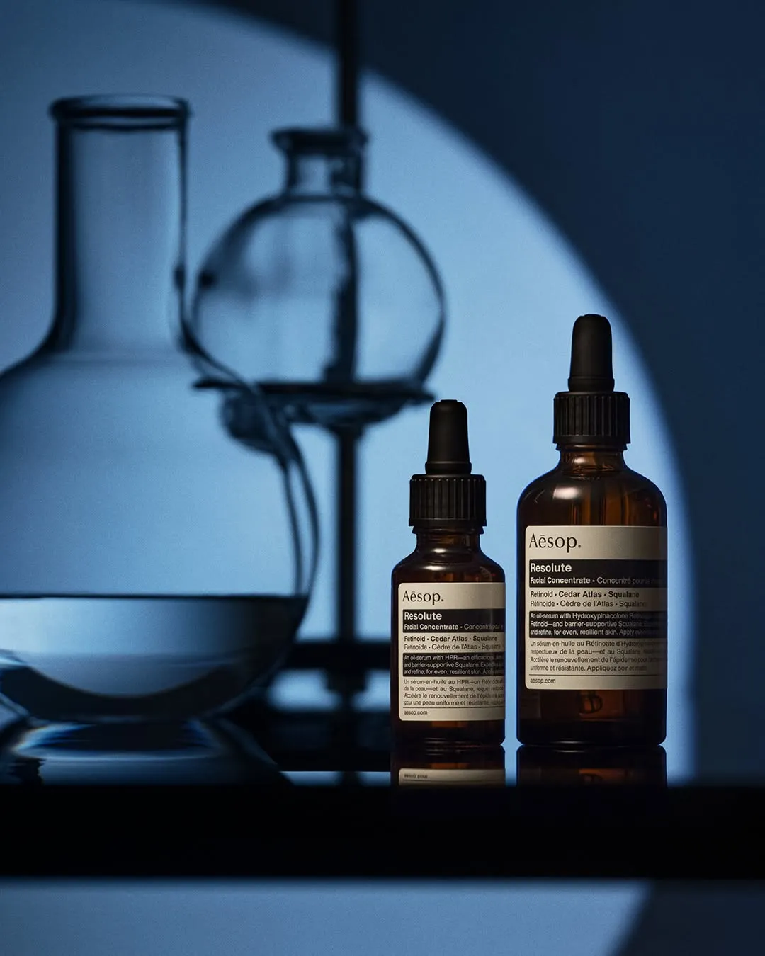 Resolute Facial Concentrate represents years of meticulous research and refinement at our Melbourne laboratory—all to achieve a Retinoid-enriched blend of remarkable efficacy, comfort and compatibility with the skin.